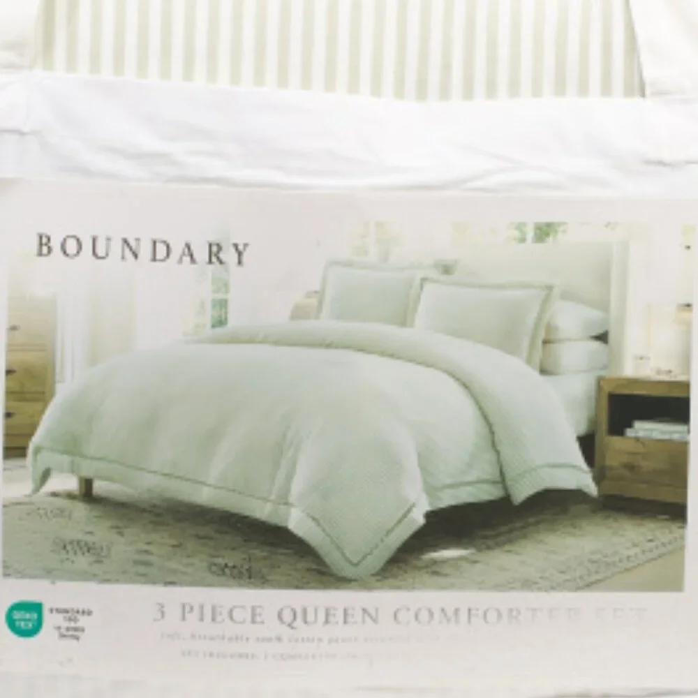 BOUNDARY Rickrack Border Striped Comforter Set - Picture 3 of 4